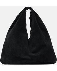 The Row - Tote Bag Bindle Small Aus Veloursleder - Lyst