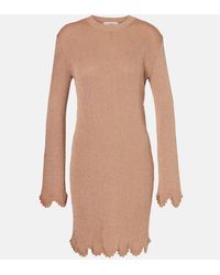 Chloé - Minikleid Aus Strick - Lyst