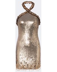 Jonathan Simkhai - Naya Sequined Halterneck Minidress - Lyst