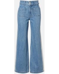 Veronica Beard - Taylor High-Rise Wide-Leg Jeans - Lyst