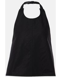 Wardrobe NYC - Drill Halterneck Cotton-Blend Twill Top - Lyst