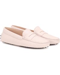Tod's Gommino Leather Loafers - Pink