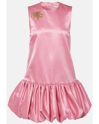 ALÉMAIS - Neptuna Embellished Satin Minidress - Lyst