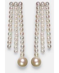Sophie Bille Brahe - La Valse 14Kt Earrings With Pearls - Lyst