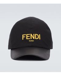 Fendi Cappello da baseball FF reversibile - Nero