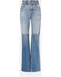 Chloé - Patchwork Flared Jeans - Lyst