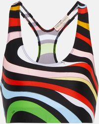 Emilio Pucci - Printed Cropped Tank Top - Lyst