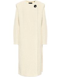 Isabel Marant Gelton Alpaca And Wool-blend Coat - White