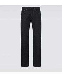 Burberry - Mid-Rise Straight Jeans - Lyst