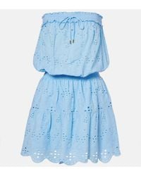 Melissa Odabash - Colette Broderie Anglaise Cotton Minidress - Lyst