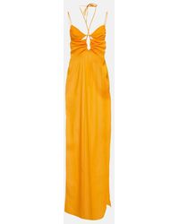 Nensi Dojaka - Abito Lungo Con Scollo All'Americana E Cut-Out - Lyst