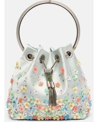 Jimmy Choo - Sac Seau Bon Bon En Satin A Ornements - Lyst