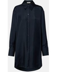 Rohe - Oversized Silk Satin Shirt - Lyst