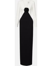 Roland Mouret - Floral-Applique Crepe Gown - Lyst