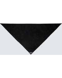 Prada Schal mit Logo - Schwarz