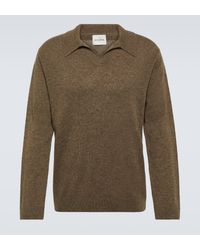 LeKasha - Gibson Cashmere Polo Sweater - Lyst