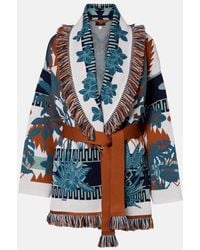 Alanui - Island Soul Jacquard Wool Cardigan - Lyst