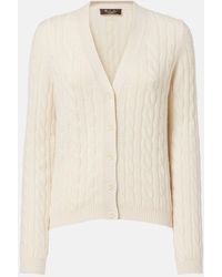 Loro Piana - Jubilee Cable-Knit Cashmere Cardigan - Lyst