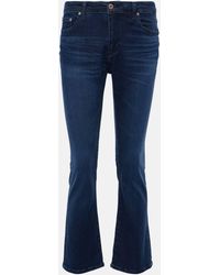 AG Jeans - Jodi Crop High-Rise Flared Jeans - Lyst