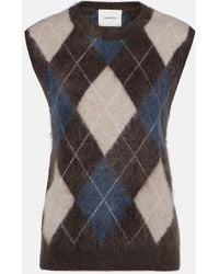 Lisa Yang - Yasmin Argyle Cashmere Sweater Vest - Lyst
