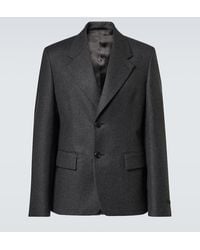 Prada - Single-Breasted Wool Blazer - Lyst
