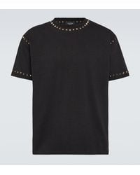 Valentino - T-shirt Rockstud in jersey di cotone - Lyst