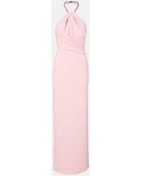 Solace London - Abito Lungo Riva Con Scollo All'Americana - Lyst