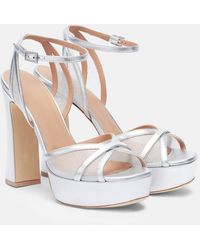 Malone Souliers - Sylvie 125 Leather Platform Sandals - Lyst