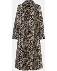 RIXO London - Milly Leopard-Print Faux Fur Coat - Lyst