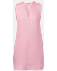 Asceno - Minikleid Derya Aus Leinen - Lyst