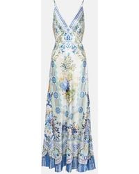 CAMILLA - My Homespun Heart Silk Slip Dress - Lyst