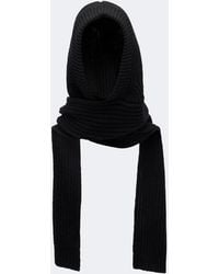 Moncler - Ribbed-Knit Wool And Cashmere Hood - Lyst