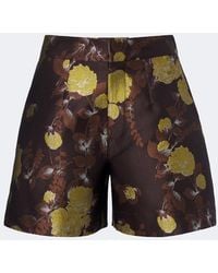 La DoubleJ - Devon Floral Jacquard Shorts - Lyst