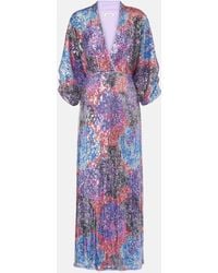 Diane von Furstenberg - Jessel Sequined Multicolored Maxi Dress - Lyst