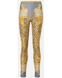 Versace - Leggings De Jersey Estampados - Lyst