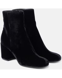 Gianvito Rossi - Joelle 70 Velvet Booties - Lyst