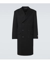 Canali - Abrigo Cruzado De Lana Y Cachemir - Lyst