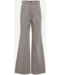 Nili Lotan - Weite Hose Flavie Aus Baumwolle - Lyst