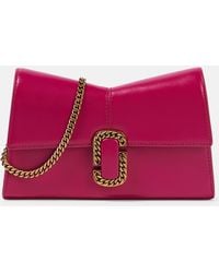 Marc Jacobs - The St. Marc Leather Wallet On Chain - Lyst