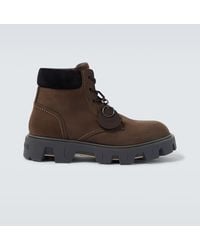 Moncler - Peak City Leather Lace-Up Boots - Lyst