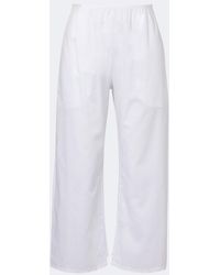 Leset - Yoko Cotton Poplin Pants - Lyst