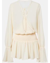 Bananhot - Naya Shirred Minidress - Lyst