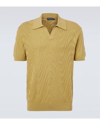 Frescobol Carioca - Rino Cotton And Silk Jacquard Polo Shirt - Lyst