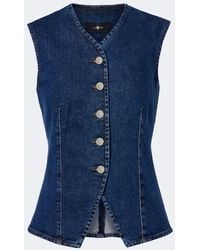 7 For All Mankind - Lady Denim Vest - Lyst