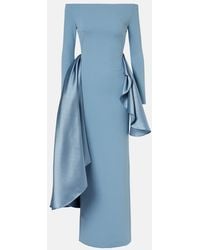 Solace London - Kiana Draped Off-Shoulder Gown - Lyst
