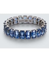 SHAY - Eternity 18Kt Ring With Sapphires - Lyst