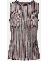 Missoni - Sequined Striped Lame Top - Lyst