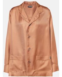 Tom Ford - Hemd Aus Seiden-Twill - Lyst