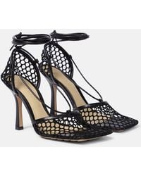 Bottega Veneta - Stretch Leather-Trimmed Mesh Pumps - Lyst