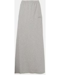 Vetements - Jupe Longue Molleton En Coton Melange - Lyst